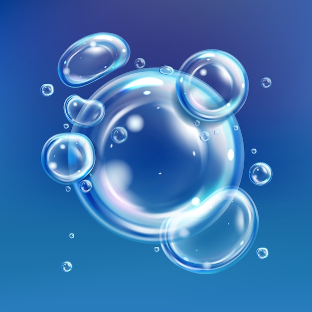リアルな 3D 水泡の構成