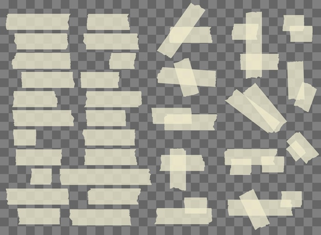 Realistic adhesive tape masking tape