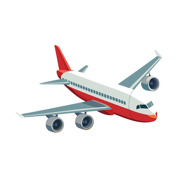 現実的な飛行機ベクトルイラスト概念
