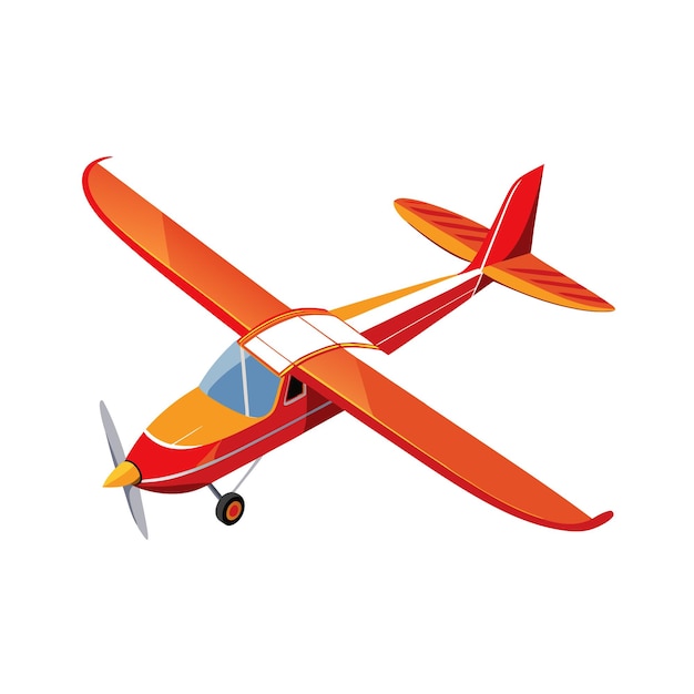 realistic airplane vector illustration concept