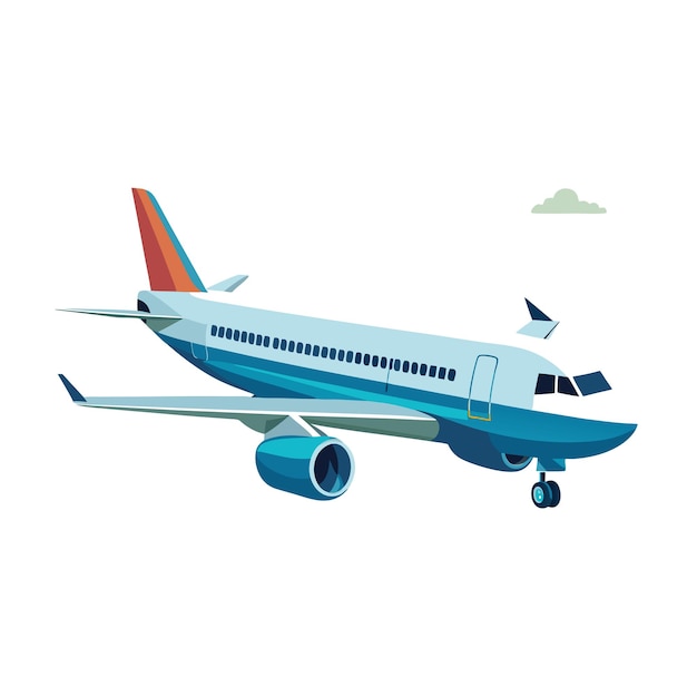 現実的な飛行機ベクトルイラスト概念
