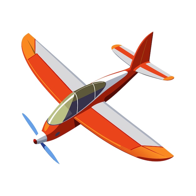 realistic airplane vector illustration concept