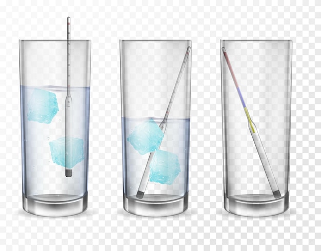 알코올 음료의 강도를 측정하기 위한 유리 3D 알코올 측정기의 실제 알코올 측정기