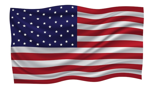 Vector realistic american flag template design