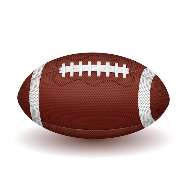 Vector realistic american football ball