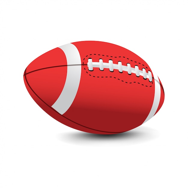 Vector realistic american football ball