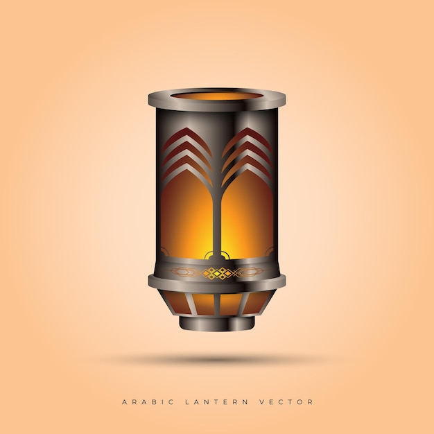 Vector realistic arabic lantern vector design