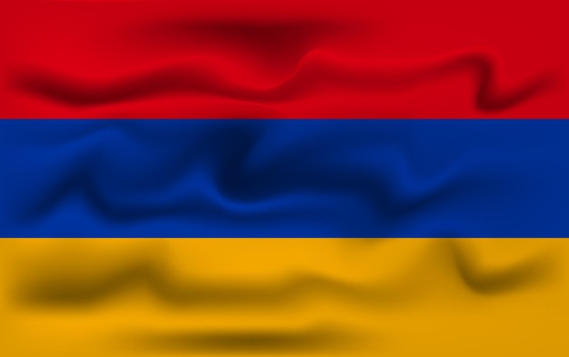 Реалистичный векторный дизайн флага Армении