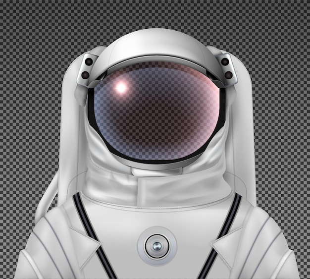 Vector realistic astronaut's helmet and suit