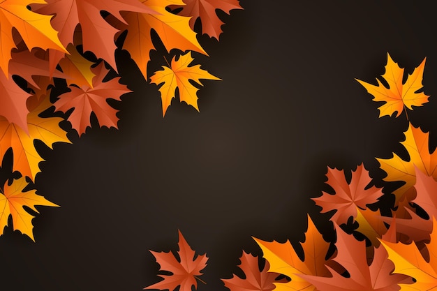 ベクトル 現実的な秋の背景
