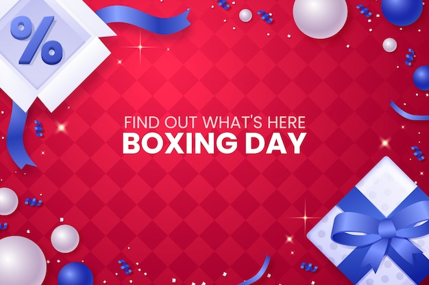 Vector realistic background for boxing day sales