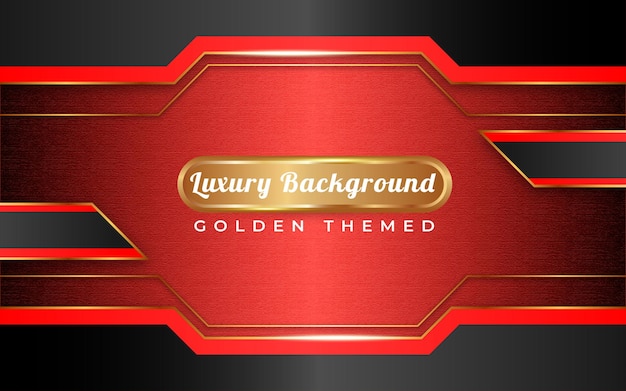 Realistic background golden and black themed