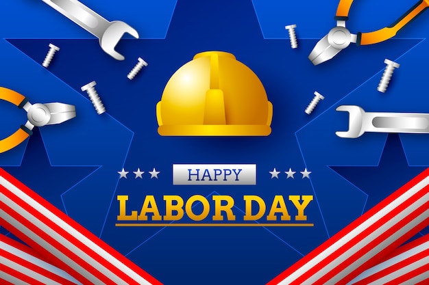 Vector realistic background for labor day celebration