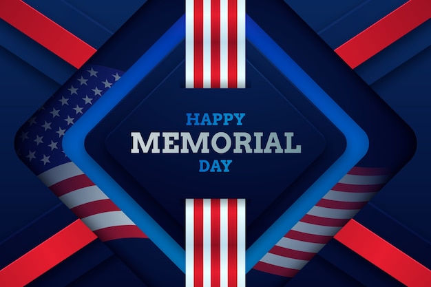 Realistic background for usa memorial day holiday