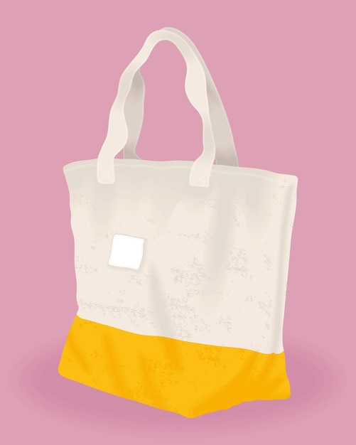 Vector realistic bag mockup