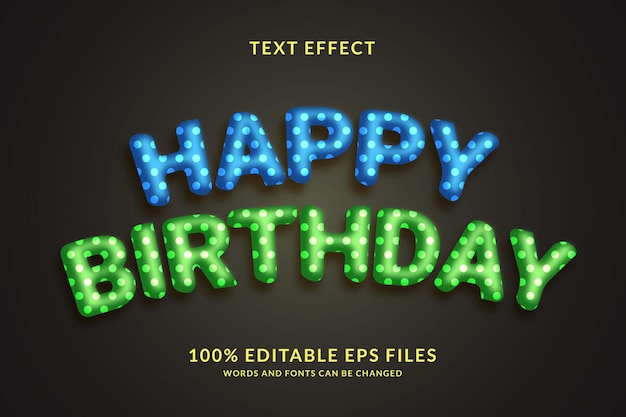 Realistic balloon 3d style editable text effect