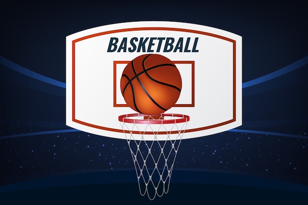 Vector realistic basketball background