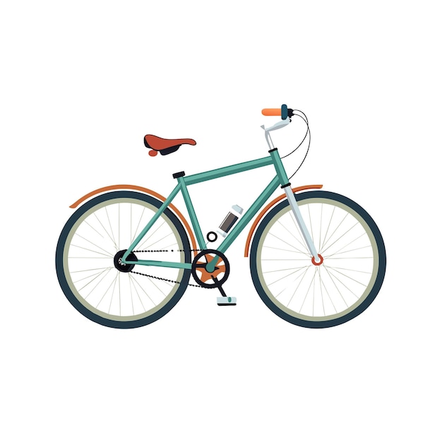 Realistic Bicycle vector illustration concept