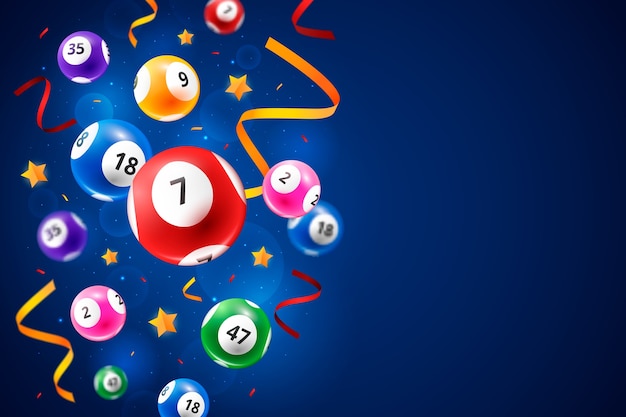 Realistic bingo game 3d background