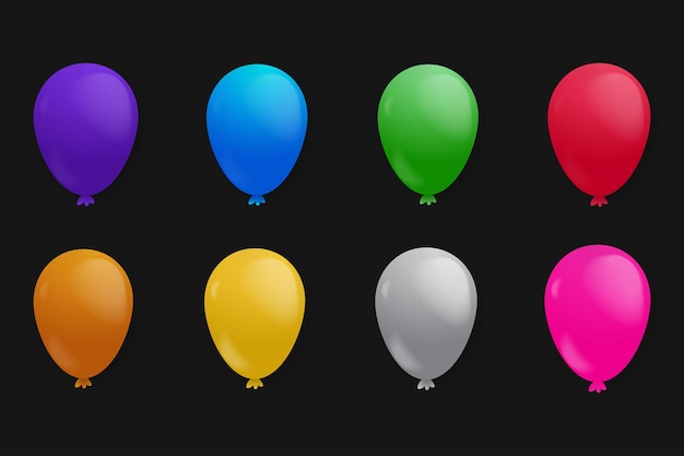 Реалистичные воздушные шары на день рождения задают фон