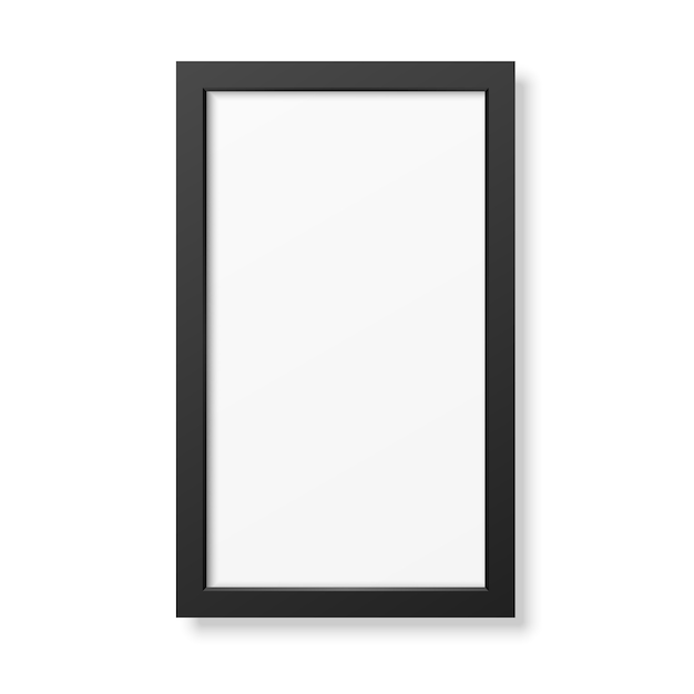 Vector realistic black frame