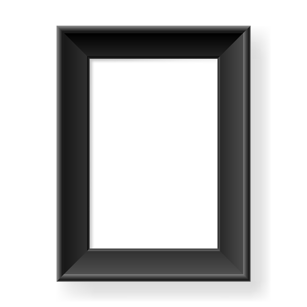 Realistic black frame