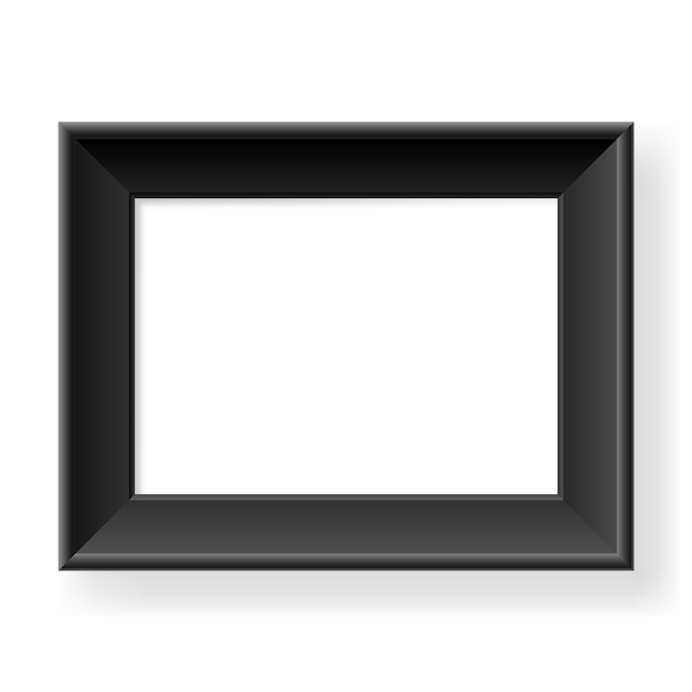 Realistic black frame