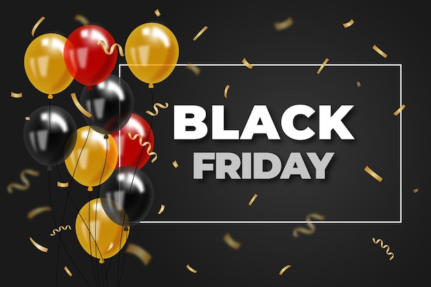 Vector realistic black friday background