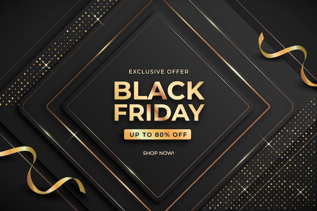 Vector realistic black friday background
