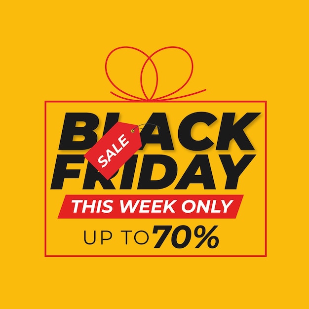 Premium Vector Realistic black friday sale banner