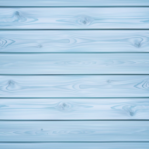 Realistic blue wood planks background