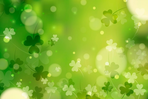 Vettore realistico sfocato st. patrick day