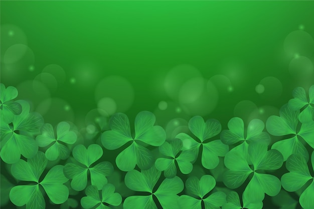 Vettore realistico sfocato st. patrick day