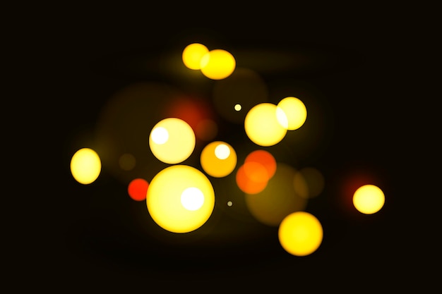 Vector realistic bokeh background