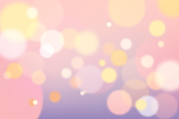 Vector realistic bokeh background