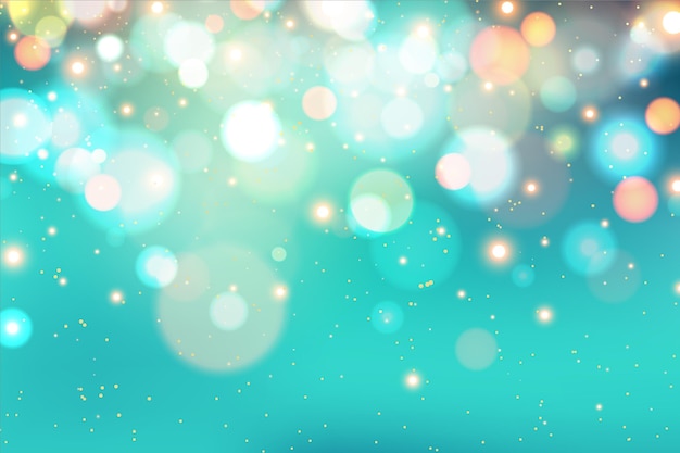 Vector realistic bokeh background