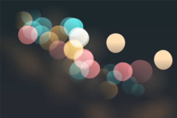 Vector realistic bokeh background