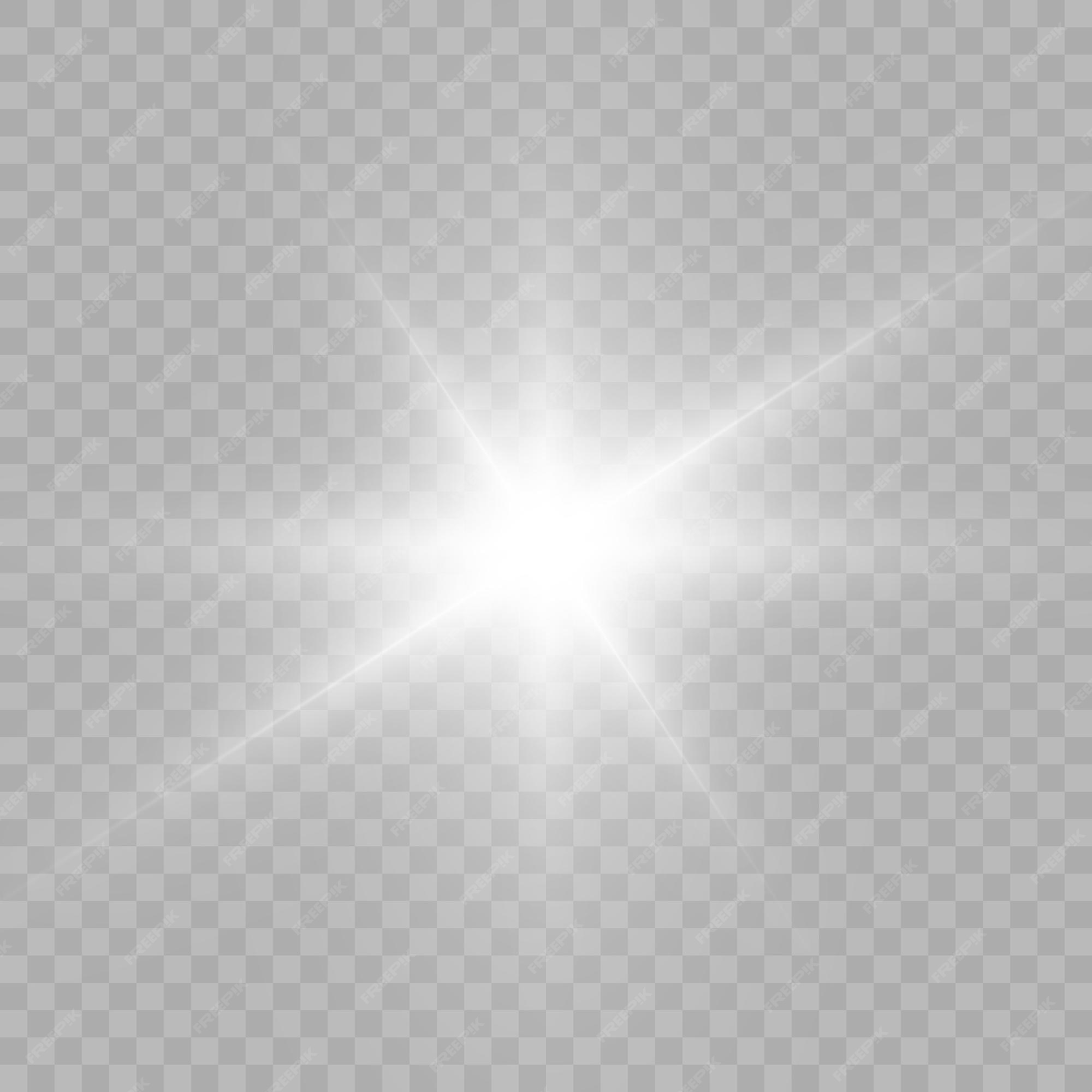 Premium Vector | Realistic bright light effect sparkling star on a  transparent background vector