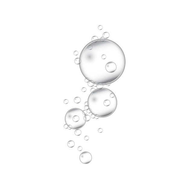 Vector realistic bubble