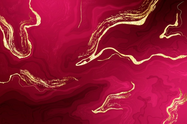 Vector realistic burgundy and gold background