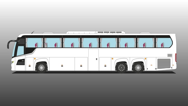 Realistic Bus Side View