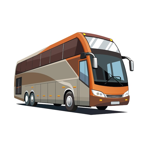 Realistic Bus vector illustration concept