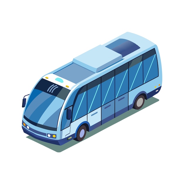 realistic bus vector illustration concept