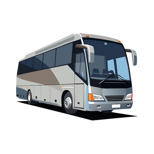 Realistic Bus vector illustration concept