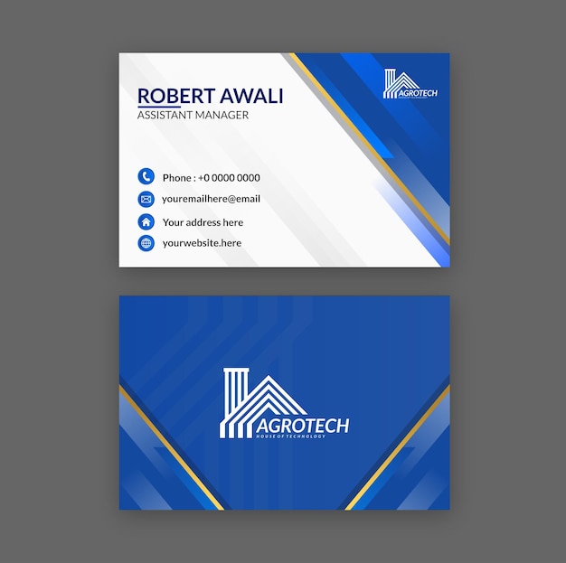 Realistic business card 3d mockup design