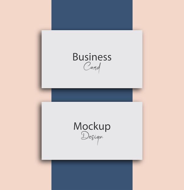 realistic business card mockup