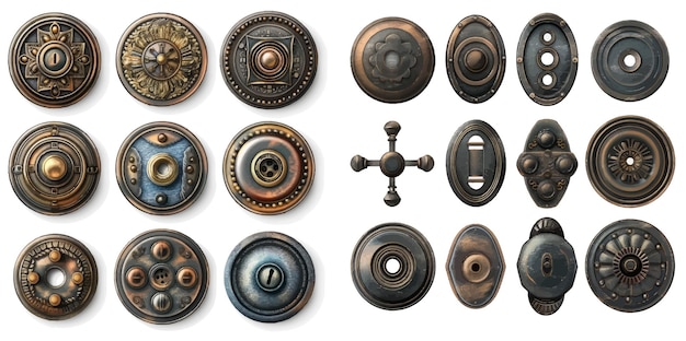 Vector realistic buttons for clothes