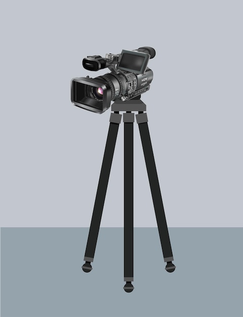 Realistic camera with stand