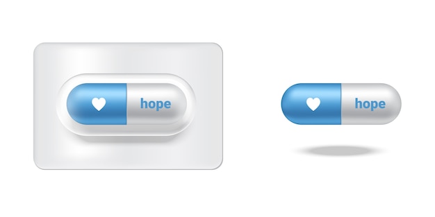 現実的なカプセルまたはピル医学の希望
