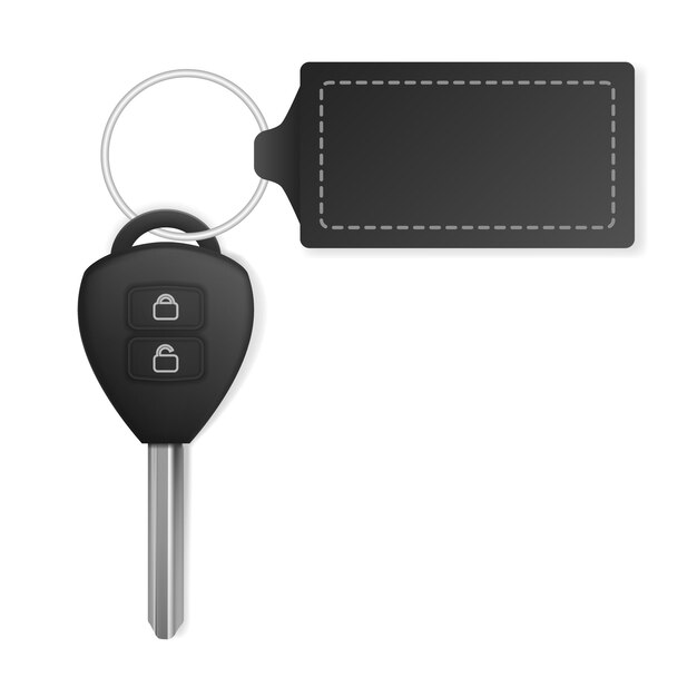 Realistic car key with alarm system buttons